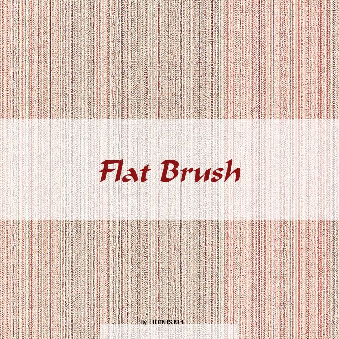 Flat Brush example